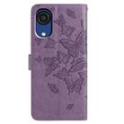 For Samsung Galaxy A03 Core Butterfly Flutter Pattern Embossed Leather Phone Case(Purple) - 3