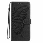 For Samsung Galaxy A04 Butterfly Flutter Pattern Embossed Leather Phone Case(Black) - 2