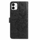 For Samsung Galaxy A04 Butterfly Flutter Pattern Embossed Leather Phone Case(Black) - 3