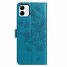 For Samsung Galaxy A04 Butterfly Flutter Pattern Embossed Leather Phone Case(Blue) - 3