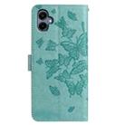 For Samsung Galaxy A05 Butterfly Flutter Pattern Embossed Leather Phone Case(Green) - 3