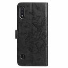 For Samsung Galaxy A10 / M10 Butterfly Flutter Pattern Embossed Leather Phone Case(Black) - 3