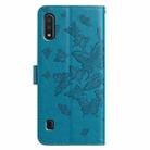 For Samsung Galaxy A10 / M10 Butterfly Flutter Pattern Embossed Leather Phone Case(Blue) - 3
