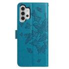 For Samsung Galaxy A13 4G Butterfly Flutter Pattern Embossed Leather Phone Case(Blue) - 3