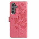 For Samsung Galaxy A13 5G Butterfly Flutter Pattern Embossed Leather Phone Case(Rose Red) - 3