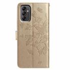 For Samsung Galaxy A14 Butterfly Flutter Pattern Embossed Leather Phone Case(Gold) - 3