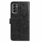 For Samsung Galaxy A14 Butterfly Flutter Pattern Embossed Leather Phone Case(Black) - 3