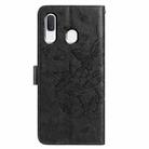 For Samsung Galaxy A20E Butterfly Flutter Pattern Embossed Leather Phone Case(Black) - 3