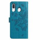 For Samsung Galaxy A20E Butterfly Flutter Pattern Embossed Leather Phone Case(Blue) - 3