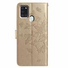 For Samsung Galaxy A21S Butterfly Flutter Pattern Embossed Leather Phone Case(Gold) - 3