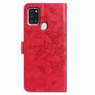 For Samsung Galaxy A21S Butterfly Flutter Pattern Embossed Leather Phone Case(Red) - 3