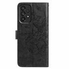 For Samsung Galaxy A23 Butterfly Flutter Pattern Embossed Leather Phone Case(Black) - 3