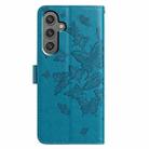 For Samsung Galaxy A26 Butterfly Flutter Pattern Embossed Leather Phone Case(Blue) - 3