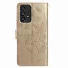 For Samsung Galaxy A53 Butterfly Flutter Pattern Embossed Leather Phone Case(Gold) - 3
