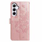 For Samsung Galaxy A55 Butterfly Flutter Pattern Embossed Leather Phone Case(Rose Gold) - 3