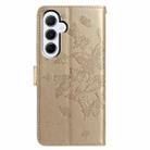 For Samsung Galaxy A55 Butterfly Flutter Pattern Embossed Leather Phone Case(Gold) - 3