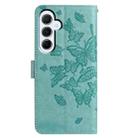 For Samsung Galaxy A55 Butterfly Flutter Pattern Embossed Leather Phone Case(Green) - 3