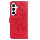 For Samsung Galaxy A55 Butterfly Flutter Pattern Embossed Leather Phone Case(Red) - 3