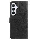 For Samsung Galaxy A55 Butterfly Flutter Pattern Embossed Leather Phone Case(Black) - 3