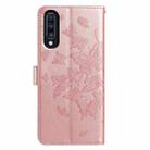 For Samsung Galaxy A70 Butterfly Flutter Pattern Embossed Leather Phone Case(Rose Gold) - 3
