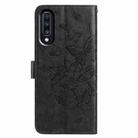 For Samsung Galaxy A70 Butterfly Flutter Pattern Embossed Leather Phone Case(Black) - 3