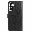 For Samsung Galaxy M16 Butterfly Flutter Pattern Embossed Leather Phone Case(Black) - 3