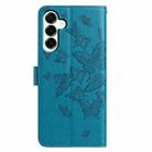 For Samsung Galaxy M16 Butterfly Flutter Pattern Embossed Leather Phone Case(Blue) - 3