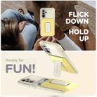 For Samsung Galaxy A36 / A56 5G Sliding Card Holder Integrated Phone Case with Kickstand(Beige Pink) - 3