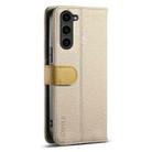 For Samsung Galaxy S23 5G ESEBLE E11 Colorful Litchi Pattern Zipper Wallet Leather Phone Case(Khaki) - 3