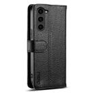For Samsung Galaxy S23+ 5G ESEBLE E11 Colorful Litchi Pattern Zipper Wallet Leather Phone Case(Black) - 3