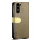 For Samsung Galaxy S23+ 5G ESEBLE E11 Colorful Litchi Pattern Zipper Wallet Leather Phone Case(Amber Brown) - 3