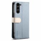 For Samsung Galaxy S23+ 5G ESEBLE E11 Colorful Litchi Pattern Zipper Wallet Leather Phone Case(Sky Blue) - 3