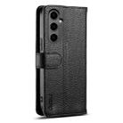For Samsung Galaxy S24+ 5G ESEBLE E11 Colorful Litchi Pattern Zipper Wallet Leather Phone Case(Black) - 3