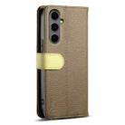 For Samsung Galaxy S24+ 5G ESEBLE E11 Colorful Litchi Pattern Zipper Wallet Leather Phone Case(Amber Brown) - 3