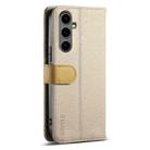 For Samsung Galaxy S24+ 5G ESEBLE E11 Colorful Litchi Pattern Zipper Wallet Leather Phone Case(Khaki) - 3