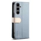 For Samsung Galaxy S24+ 5G ESEBLE E11 Colorful Litchi Pattern Zipper Wallet Leather Phone Case(Sky Blue) - 3