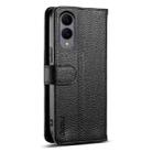 For Samsung Galaxy S25 Edge 5G ESEBLE E11 Colorful Litchi Pattern Zipper Wallet Leather Phone Case(Black) - 3