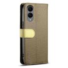 For Samsung Galaxy S25 Edge 5G ESEBLE E11 Colorful Litchi Pattern Zipper Wallet Leather Phone Case(Amber Brown) - 3