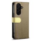For Samsung Galaxy S25 FE 5G ESEBLE E11 Colorful Litchi Pattern Zipper Wallet Leather Phone Case(Amber Brown) - 3