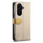 For Samsung Galaxy S25 FE 5G ESEBLE E11 Colorful Litchi Pattern Zipper Wallet Leather Phone Case(Khaki) - 3