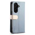 For Samsung Galaxy S25 FE 5G ESEBLE E11 Colorful Litchi Pattern Zipper Wallet Leather Phone Case(Sky Blue) - 3