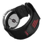 For Google Pixel Watch 3 45mm xDfind Quick Release Nylon Hook And Loop Fastener Buckle Watch Band(Black) - 1