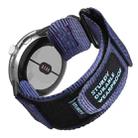 For Google Pixel Watch 3 / 2 / 1 41mm xDfind Quick Release Nylon Hook And Loop Fastener Buckle Watch Band(Blue) - 1