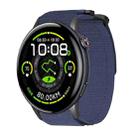 For vivo Watch 5 xDfind Quick Release Nylon Hook And Loop Fastener Buckle Watch Band(Blue) - 1