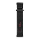 For Fitbit Versa 4 / 3 / Sense 2 / 1 xDfind Quick Release Nylon Hook And Loop Fastener Buckle Watch Band(Black) - 2