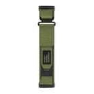 For Fitbit Versa 4 / 3 / Sense 2 / 1 xDfind Quick Release Nylon Hook And Loop Fastener Buckle Watch Band(Green) - 2