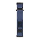 For Fitbit Versa 4 / 3 / Sense 2 / 1 xDfind Quick Release Nylon Hook And Loop Fastener Buckle Watch Band(Blue) - 2