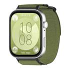 For Huawei Watch Fit3 / Fit4 / Fit4 Pro xDfind Quick Release Nylon Hook And Loop Fastener Buckle Watch Band(Green) - 1