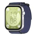 For Huawei Watch Fit3 / Fit4 / Fit4 Pro xDfind Quick Release Nylon Hook And Loop Fastener Buckle Watch Band(Blue) - 1