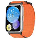For Huawei Watch Fit 2 xDfind Quick Release Nylon Hook And Loop Fastener Buckle Watch Band(Orange) - 1